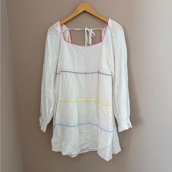 Lucy Paris Cream Long-Sleeve Dress Size M - Picture 3 of 6